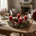 Corona decorativa, corona para puerta, corona natural, musgo de roble, Ø30cm, corona de Adviento, corona de Navidad | Floristik24.es