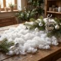 Copos de nieve artificiales decorativos, 40 g x 3 unidades | Floristik24.es