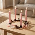 Velas cónicas velas cortas rosa para lazo decorativo Ø21/110mm 6 piezas | Floristik24.es