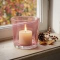 Maceta de cristal Ø10cm H8.5cm rosa viejo | Floristik24.es
