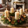 Anillos para velas cónicas, juego de números para corona de Adviento, 3 cm, 4 unidades | Floristik24.es