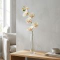 Orquídea Phalaenopsis artificial 6 flores crema rosa 70cm | Floristik24.es