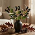 Rama decorativa de alta calidad con frutos de morera para arreglos elegantes. | Floristik24.es