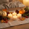 Velas de té PURE Nature Lights de cera de colza natural. Tiempo de combustión: 7 horas. 18 piezas. | Floristik24.es