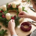 Alambre de aluminio Ø2mm, 60m, 500g, color burdeos - Alambre artesanal versátil para decoración y proyectos de bricolaje | Floristik24.es