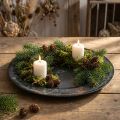 Plato decorativo antracita Ø33cm | Floristik24.es