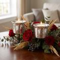 Portavelas para velas de té plata Ø6cm H10cm 2uds | Floristik24.es