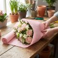 Papel crepé para floristería, rosa, 50x250cm | Floristik24.es