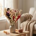 Ramo de flores silvestres secas en rosa natural L30cm | Floristik24.es