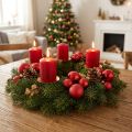 Mini bolas navideñas rojas mate/brillante Ø2,5cm 22 uds | Floristik24.es