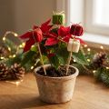 Tapón de flores Navidad Paquete navideño 2,5 cm 15 piezas | Floristik24.es