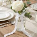 Cinta decorativa encaje cinta de joyería de encaje de ganchillo blanco A12mm L20m | Floristik24.es