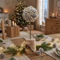 Árbol decorativo de madera decoración de invierno conos de bellotas de abedul blanco Al. 40 cm | Floristik24.es