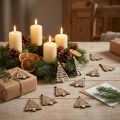 Decoración dispersa árbol de Navidad natural 3x4,5cm 72 piezas | Floristik24.es
