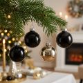 Mini bolas de árbol de Navidad de cristal negras de 30 mm, 9 unidades | Floristik24.es