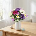Ramo de flores artificiales de anémonas, decoración primaveral, versátil en un diseño moderno, 26cm | Floristik24.es