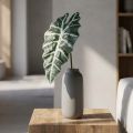 Flecha artificial hoja planta artificial alocasia deco verde 74cm | Floristik24.es