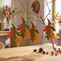 Colgante decorativo otoño hojas de madera hoja de roble 17cm 6ud | Floristik24.es