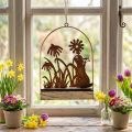 Decoración de Pascua decoración de conejitos óxido decoración colgante metal 20×5×29.5cm | Floristik24.es