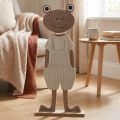 Rana decorativa de fieltro con peto figura decorativa beige fieltro Al. 51,5 cm | Floristik24.es