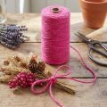 Cinta de yute cordón de yute cinta decorativa yute fucsia Ø3mm 200m | Floristik24.es