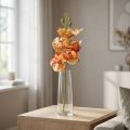Orquídea artificial Phalaenopsis flameada rojo amarillo 78cm | Floristik24.es