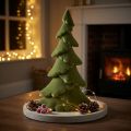 Árbol de Navidad artificial abeto verde flocado 45cm | Floristik24.es