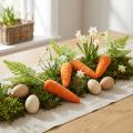 Decoración de zanahorias zanahorias flocadas naranja verde Al.23cm 8 piezas | Floristik24.es
