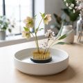 Erizo, Kenzan, Ikebana, base de metal plateado, redondo Ø5cm | Floristik24.es
