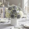 Rosa de espuma Ø6cm gris 27 piezas | Floristik24.es