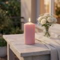 Vela de pilar PURE 130/70 vela decorativa rosa cera natural sostenible | Floristik24.es