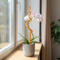 Tutor para orquídeas, plástico, color naranja, ayuda para trepar orquídeas, altura 64 cm | Floristik24.es