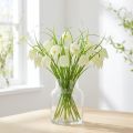 Flores de tablero de ajedrez Fritillaria artificial blanco, verde 40cm 12 piezas | Floristik24.es