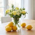 Limones artificiales de 8 cm para decorar alimentos, juego de 6 | Floristik24.es