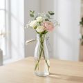 Botella decorativa de cristal con tapón transparente Ø7cm 20,5cm | Floristik24.es