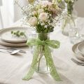 Cinta de encaje, cinta decorativa, verde, 18 mm de ancho, 20 m de largo | Floristik24.es