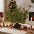 Ramas de pino artificiales con piñas 48cm – Decoración navideña, ramas de pino 3 piezas, verde | Floristik24.es