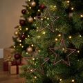 Estrellas Decorativas Árbol de Navidad Baya Brillantina Morado Ø12cm 12 Piezas | Floristik24.es