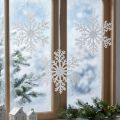 Decoración copo de nieve cristal de hielo para colgar 18×20cm 4ud | Floristik24.es