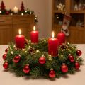 Mini bola de Navidad roja mate y brillante Ø2,5cm 22 uds | Floristik24.es