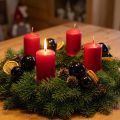 Bolas navideñas negras cristal mini brillo Ø3cm 22uds | Floristik24.es