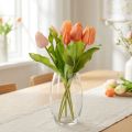 Tulipanes artificiales para decoración primaveral, salón y cocina, con aspecto realista, 30cm, 7 piezas | Floristik24.es