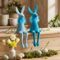 Decoración de Pascua, conejito de Pascua, ideal como encantadora decoración de mesa primaveral, 27 cm, 2 piezas | Floristik24.es