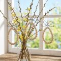 Deco remolque huevo de Pascua madera metal ventana decoración 13x18cm 4pcs | Floristik24.es