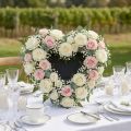 Corazón de espuma floral negro de 33 cm, 2 unidades, decoración para bodas | Floristik24.es