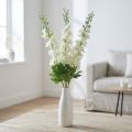 Flores artificiales de seda Delphinium blancas, flores artificiales, 3 uds. | Floristik24.es