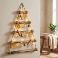 Decoración de pared Árbol de Navidad madera boho decoración flameada 50×65cm | Floristik24.es