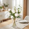 Ramo de flores artificiales de rosas para decoración de mesa con estilo, 31 cm, 3 piezas | Floristik24.es