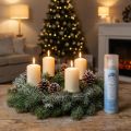 Espray plateado con purpurina para nieve artificial, ideal para ventanas y decoración invernal, 150 ml. | Floristik24.es