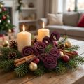 Decoración seca Palma Macho vino tinto 25 piezas | Floristik24.es